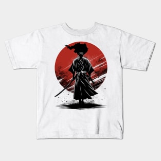 Black Samurai Kids T-Shirt